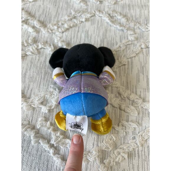 Wishables Plush Mickey Mouse and Cogsworth Clock Beauty & The Beast - Picture 3 of 6